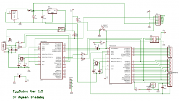 Принципиальная схема платы EGYDuino – 100% аналога Arduino