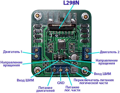 Раписновка шилда L298N