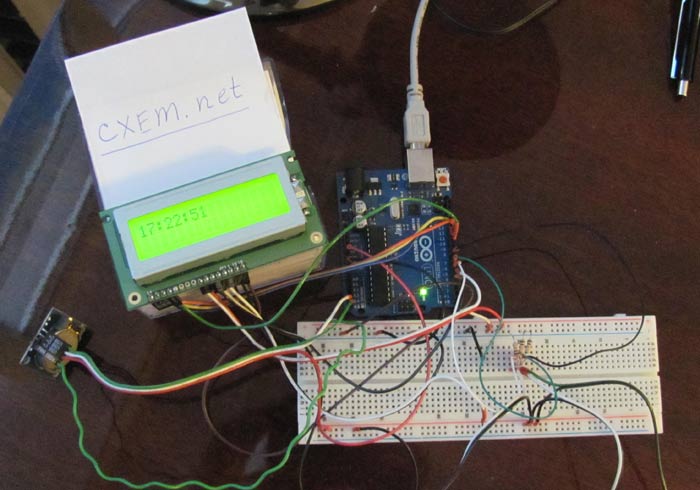 Зовнішній вигляд годин на Arduino
