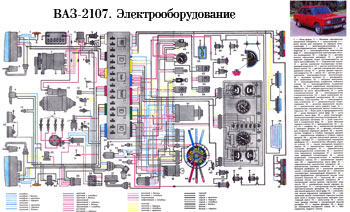 Схема електропроводки ВАЗ 2107
