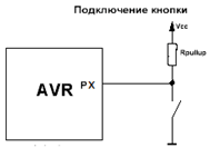 Схема підключення кнопки