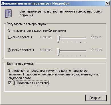 Допоміжні параметри