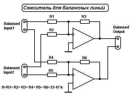Змішувач для симетричних ліній
